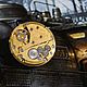Значки стимпанк "Clock Mechanism Gold". Значок. Alxanderrusanov. Интернет-магазин Ярмарка Мастеров.  Фото №2
