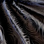 Материалы для творчества handmade. Livemaster - original item Natural Sheepskin fur Black circles 0,75 mm. Handmade.