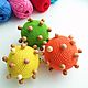 Tactile Ball Educational Toy-rattle Rainbow Balls. Teethers and rattles. Irina Shiryaeva. Ярмарка Мастеров.  Фото №4