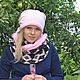 Комплект шапка бини и снуд в два оборота. Комплекты головных уборов. Домик Ольги Ладо. Ярмарка Мастеров.  Фото №5