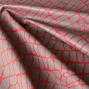 Материалы для творчества handmade. Livemaster - original item Genuine Grey Leather Red mesh 0,5 mm. Handmade.