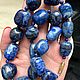 Бусы из бадахшанского(афганского) лазурита. Бусы. gemstone. Ярмарка Мастеров.  Фото №6