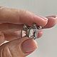 Продано! Серьги с натуральным морганитом 3.05 ct. Серьги классические. Елена. Ярмарка Мастеров.  Фото №4