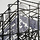 Заказать Графика тушью Строительные леса А3 без рамки. Наталья Осминко. Графика оригиналы (osminat). Ярмарка Мастеров. . Картины Фото №3