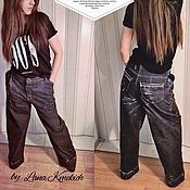 Одежда handmade. Livemaster - original item Womens jeans handmade 