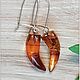 Amber. Earrings 'Perchiki' amber silver. Earrings. Frollena II. Natural Baltic amber. My Livemaster. Фото №5