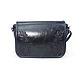  Women's Blue Rey Mod Leather Bag. S93t-661. Crossbody bag. Natalia Kalinovskaya. Online shopping on My Livemaster.  Фото №2