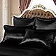Pillowcase 70h70cm /Turkish silk black, Pillowcases, Moscow,  Фото №1