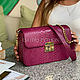 Colourful handbag made from Python. Classic Bag. exotiqpython. My Livemaster. Фото №5