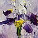 Mini paintings with delicate irises. Three small paintings of irises. Pictures. Zabaikalie. My Livemaster. Фото №5