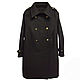 Coat made of thick black drape with a loose fit, Coats, Moscow,  Фото №1