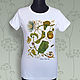 Order Passionflower T-Shirt-Botanical Illustration. decades. Livemaster. . T-shirts Фото №3