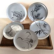 Винтаж handmade. Livemaster - original item Set of plates plaques Japan. Handmade.