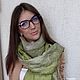 Заказать Валяный палантин Золотая олива. Мелодия войлока (Лариса). Ярмарка Мастеров. . Палантины Фото №3