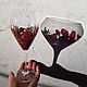 Order Wine glasses (pair) with stained glass painting. lepska. Livemaster. . Wine Glasses Фото №3