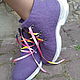  сиреневый туман. Кроссовки. Eco Shoes by Julia Pizar. Ярмарка Мастеров.  Фото №4