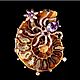 "Загадочная история"  кулон с натуральным камнем. Кулон. GOLDEN_ROSE. Интернет-магазин Ярмарка Мастеров.  Фото №2
