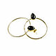 Earrings with onyx, gold earrings with black onyx, earrings gift. Earrings. Irina Moro. Online shopping on My Livemaster.  Фото №2