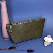 Сумки и аксессуары handmade. Livemaster - original item Cosmetic bag genuine leather. Handmade.