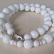 Beads White Agate Sterling Silver. Necklace. Viktoriya (beads-gems). Online shopping on My Livemaster.  Фото №2
