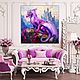 Order Painting Purple Dragon. Fantasy art. buy painting artist. House of the Sun (irina-bast). Livemaster. . Pictures Фото №3