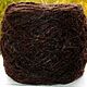 Alpaca Dark chocolate yarn made of alpaca wool, Yarn, Moscow,  Фото №1
