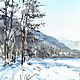 Watercolor painting 'Early spring in the mountains.'. Pictures. Senchilova Evgenia. Online shopping on My Livemaster.  Фото №2