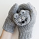 Вязаные варежки Мышки. Варежки. Woolcraft. Ярмарка Мастеров.  Фото №4