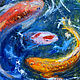 Oil painting 'Koi Carp', 50-40 cm. Pictures. Zhanne Shepetova. Online shopping on My Livemaster.  Фото №2