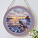 Panel circle: Seascape. Panels. FavoriteStitch. My Livemaster. Фото №4