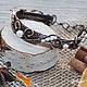 Bracelet 'Royal Gift', copper and pearls. Braided bracelet. Galina Melikhova. Online shopping on My Livemaster.  Фото №2