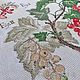 Order Picture embroidered with a cross 'Currant' Botany series. Matania. Livemaster. . Pictures Фото №3