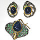 Scat set with sapphires and emeralds, Jewelry Sets, Novaya Usman,  Фото №1