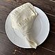 Linen napkins with ruffles, milk color, ecru. Swipe. molinialife. My Livemaster. Фото №4