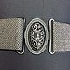 Order Belt-gum Matte Silver and Sarobi, 2000 rubles for the belt height 50mm. elastic belt. Livemaster. . Belt Фото №3