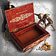 Шкатулка "Dark shebby". Box. Handmade with Love. My Livemaster. Фото №4
