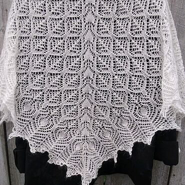 Аксессуары ручной работы. Ярмарка Мастеров - ручная работа Шаль ажурная. Handmade.