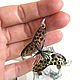 Transparent Leopard Butterfly Earrings Leopard Fluttering In a Speck. Earrings. WonderLand. My Livemaster. Фото №4