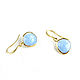 Earrings with a stone ' Sky ' blue earrings buy, small earrings. Earrings. Irina Moro. My Livemaster. Фото №6