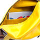 Заказать Кожаная сумка-мешок "Санни" (желтая). ЭклектикАрт. Ярмарка Мастеров. . Сумка-мешок Фото №3