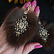 Earrings made of sable fur, fur earrings, large earrings. Earrings. Roskoch Meha. Online shopping on My Livemaster.  Фото №2