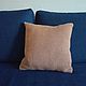 Knitted cover for decorative pillow ' milk chocolate'. Pillow. Orlova A. Online shopping on My Livemaster.  Фото №2