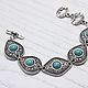 Bracelet On turquoise. Chain bracelet. Etnika workshop. Online shopping on My Livemaster.  Фото №2