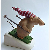 Сувениры и подарки handmade. Livemaster - original item Vzhuh! Ceramics. Mouse. rat. symbol of the year.. Handmade.