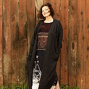 Одежда handmade. Livemaster - original item Long cardigan, wool. Handmade.