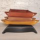 Монетница (кожаный лоток для аксессуаров). Монетницы. Wood Leather (Егор). Интернет-магазин Ярмарка Мастеров.  Фото №2