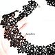  Lace Black Necklace. Necklace. Sambra's lace (Sambra). Online shopping on My Livemaster.  Фото №2