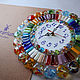 Clock Murano glass fusing 'rainbow'. Watch. Kalashlinsky. Online shopping on My Livemaster.  Фото №2
