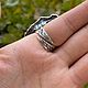 Кольцо безразмерное с натуральным амазонитом. Кольца. Shahinian Jewelry. Ярмарка Мастеров.  Фото №6