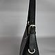 Women's black leather bag made of python leather. Crossbody bag. ulijana-zijangirova. My Livemaster. Фото №11
